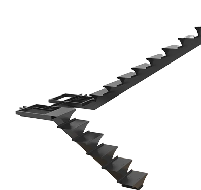 Каркас П-образной лестницы